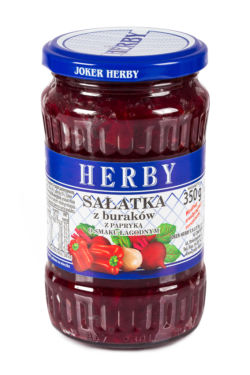 Beetroot salad with peppers